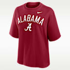 Alabama Arch Over Logo Boxy Women's Nike College T-Shirt