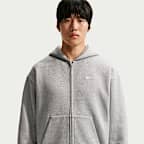Nike Solo Swoosh Tam Boy Fermuarlı Erkek Kapüşonlu Üstü