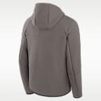 Chamarra Nike de la MLB de cierre completo con gorro para hombre New York Yankees Tech Fleece