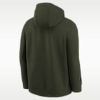 Sudadera con gorro sin cierre Nike de la NFL para niños talla grande New York Jets Rivalry Club
