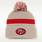 San Francisco 49ers Rewind Peak Men's Nike NFL Cuffed Pom Beanie