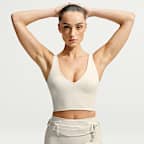 NikeSKIMS Matte Women's V-Neck Long-Line Bra