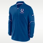 Playera Nike Dri-FIT de la NFL de cierre parcial para hombre Indianapolis Colts Sideline