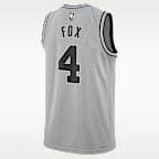 Jersey de básquetbol Dri-FIT Swingman para hombre De'Aaron Fox San Antonio Spurs Hardwood Classics