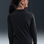 Playera de manga larga Dri-FIT UV para niña talla grande Nike Swim Hydroguard
