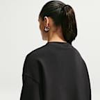 Nike Studio Fleece mittelschweres Material Oversize-Rundhalsshirt (Damen)