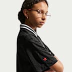 Sukienka z dżerseju z krótkim rękawem dla dużych dzieci (dziewcząt) Nike Sportswear