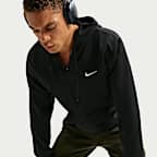 Sudadera con gorro de tejido Fleece Dri-FIT con protección contra los rayos UV de cierre completo para hombre Nike Flex