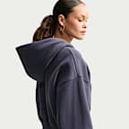 Nike Studio Fleece Medium Weight Women's Oversized Full-Zip Cropped Hoodie