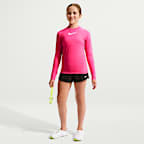 Playera de manga larga Dri-FIT UV para niña talla grande Nike Swim Hydroguard