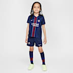 Paris Saint-Germain 2025/26 Stadium Home Younger Kids' Nike Football Replica 3-Piece Kit