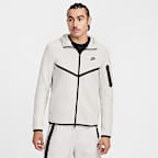 Chamarra Windrunner de tejido Fleece de cierre completo para hombre Nike Tech