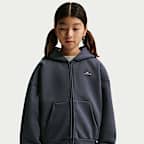Nike Standard Issue Big Kids' Therma-FIT Brushed Fleece Full-Zip Hoodie