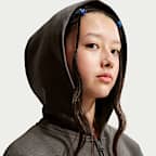 Nike Sportswear Studio Fleece Oldrr Kids' (Girls') Oversized Full-Zip Hoodie