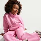 Nike Sportswear Little Kids' Studio Fleece Half-Zip and Pants Set