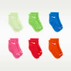 Calcetines al tobillo Dri-FIT para niños (6 pares) Nike Performance Basics