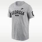 Playera universitaria Nike para hombre Georgia Legacy Arch 2-Hit