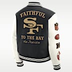San Francisco 49ers Rivalries Collection Men's Nike NFL Full-Snap Varsity Jacket