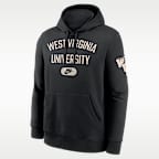 Sudadera con gorro sin cierre universitaria Nike para hombre West Virginia Club