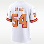 Jersey de juego Nike de la NFL para hombre de Lavonte David de los Tampa Bay Buccaneers de la 50.ª temporada