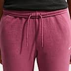 Pants de tiro medio con dobladillo abierto para mujer Nike Studio Fleece Lightweight