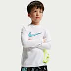 Shorts de playa o alberca con forro de ropa interior de 13 cm para niño talla pequeña Nike Swim Breaker Logo Tape