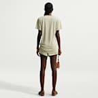 NikeSKIMS Performance Cotton Blend Women's V-Neck Short-Sleeve Top
