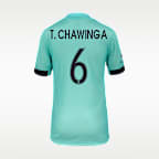 Jersey Nike Dri-FIT de la NWSL Replica del KC Current visitante 2025 Stadium Temwa Chaŵinga para niños talla grande