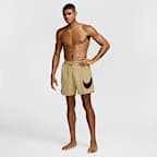 Shorts de playa o alberca con forro completo de 18 cm para hombre Nike Swim