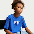 Inter Milan Nike Football T-skjorte til store barn
