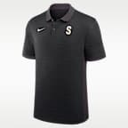 Polo Nike Dri-FIT de la MLB para hombre Seattle Mariners Authentic Collection Striped Victory