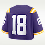 Jersey universitario Nike Dri-FIT Game cropped para mujer LSU