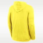 Playera de manga larga universitaria Nike Dri-FIT con gorro para hombre Oregon Sideline