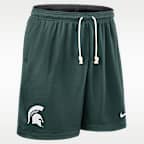Shorts universitarios Nike Dri-FIT para hombre Michigan State Sideline Reversible