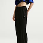 Nike Studio Fleece Lightweight 'French Terry' Women's Mid-Rise Wide-Leg Trousers