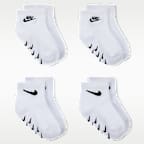 Nike Baby Logo Gripper Socks (4 Pairs)