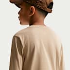 Playera de manga larga para niños grandes Nike Sportswear