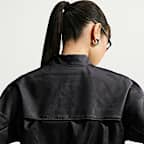 Nike Sportswear Women's Faux-Leather Track Jacket