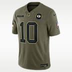 Jersey Nike Dri-FIT de la NFL Limited para hombre Jordan Love Green Bay Packers Salute to Service