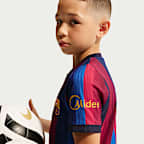 F.C. Barcelona 2026/27 Match Home Older Kids' Nike Aero-FIT Football Authentic Shirt