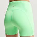 Nike Swift strakke hardloopshorts met binnenbroekje, hoge taille en zakken voor dames (10 cm)