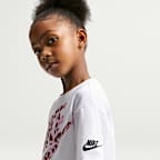 Nike-T-shirt med dyreprint til mindre børn