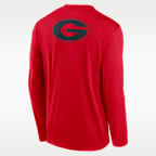Georgia Primetime Legend 2-Hit Men's Nike Dri-FIT College Long-Sleeve T-Shirt