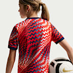 Norway Big Kids' Nike Dri-FIT Soccer Pre-Match Short-Sleeve Top