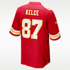 Jersey de juego Nike para hombre Travis Kelce Kansas City Chiefs