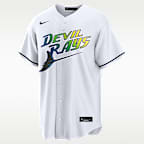 Junior Caminero Tampa Bay Rays Men's Nike MLB Replica Jersey