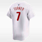 Jersey Nike Dri-FIT ADV de la MLB Limited para hombre Trea Turner Philadelphia Phillies