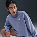 Sudadera de cuello redondo holgada para mujer Nike Sportswear Club Fleece