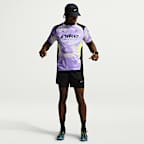 Playera de correr de manga corta Dri-FIT con estampado para hombre Nike