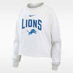 Detroit Lions Primetime Women's Nike Cropped Long-Sleeve T-Shirt